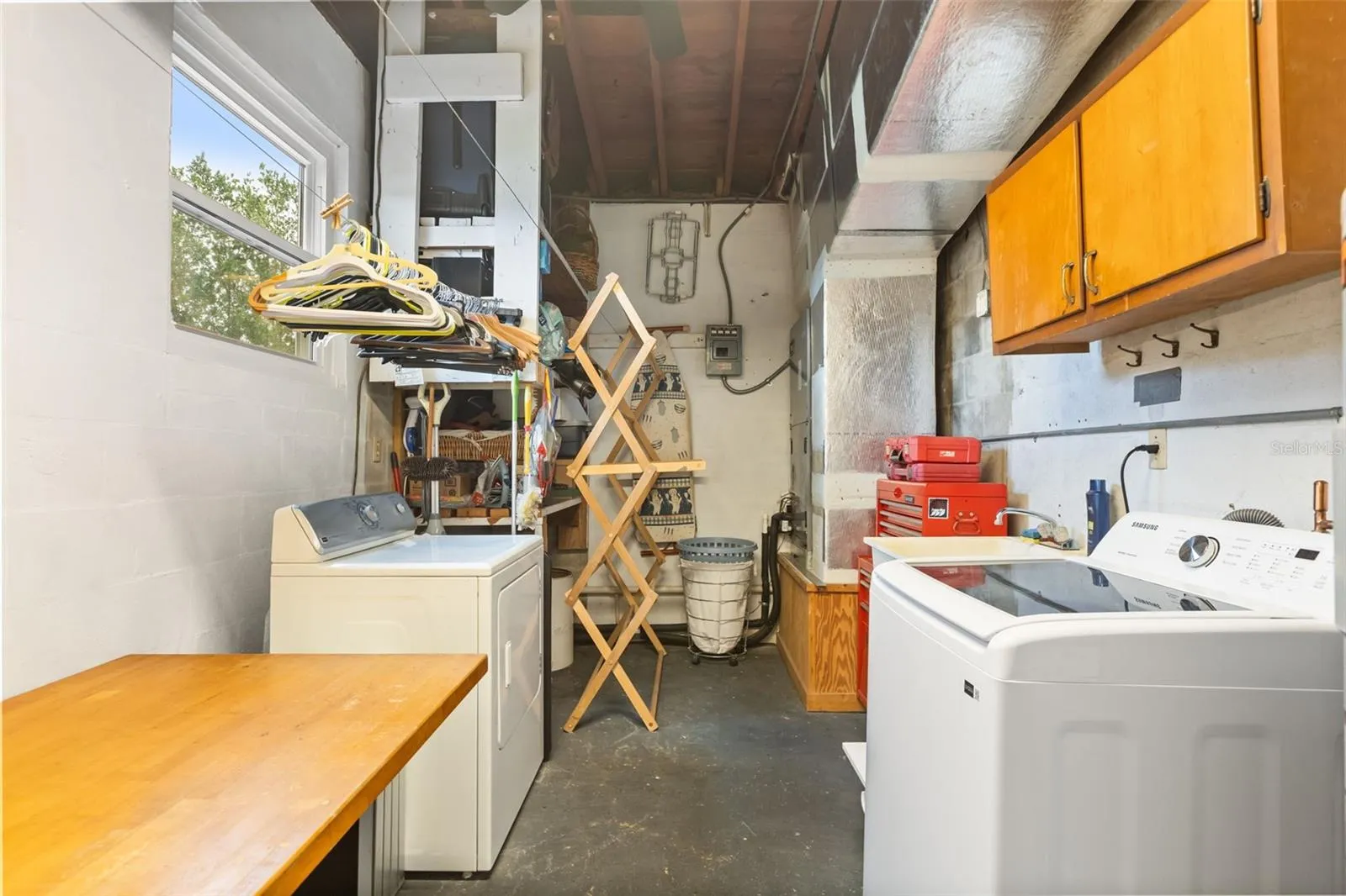 Laundry/utility/storage room.