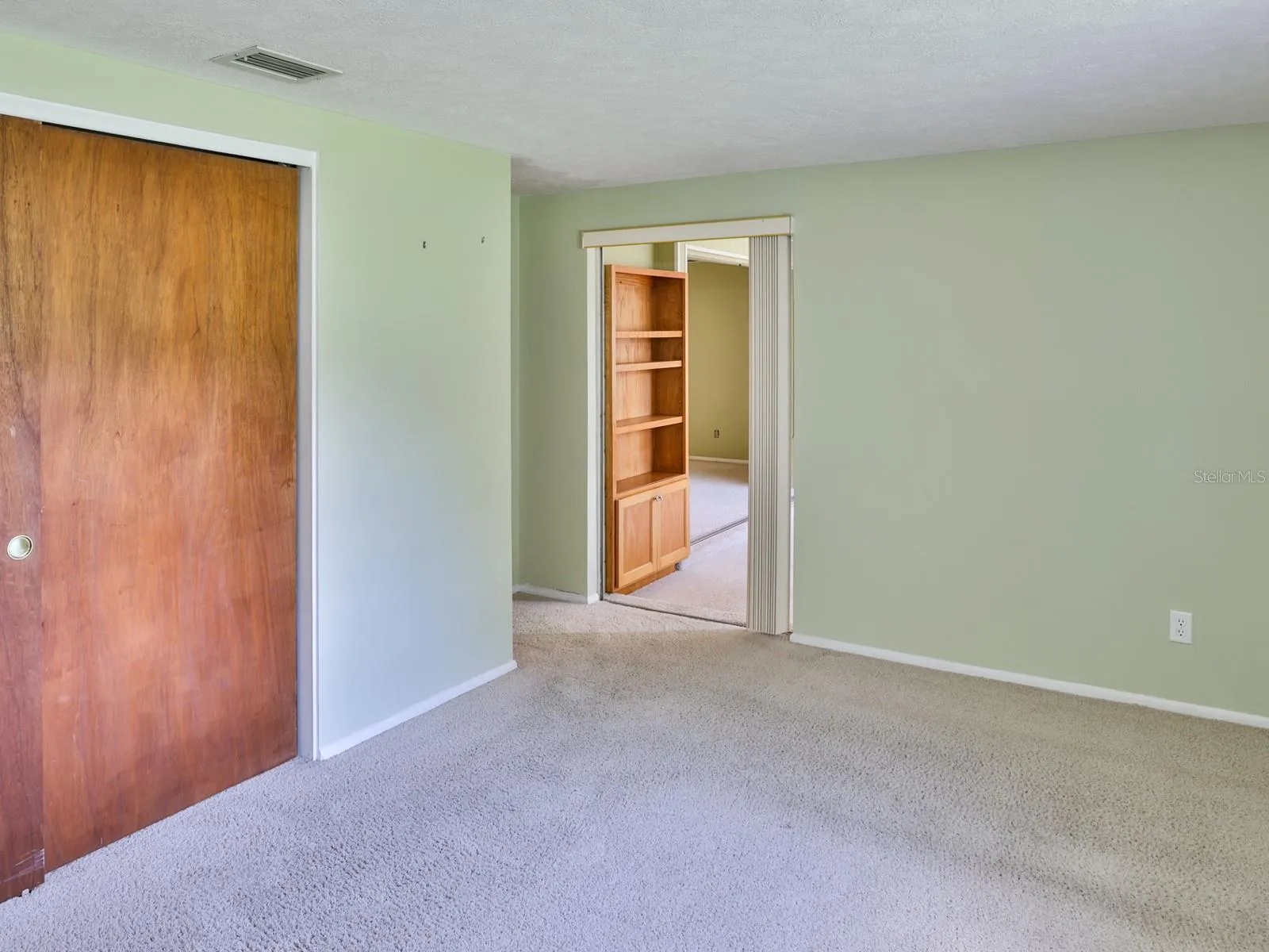 Bedroom with double closets.