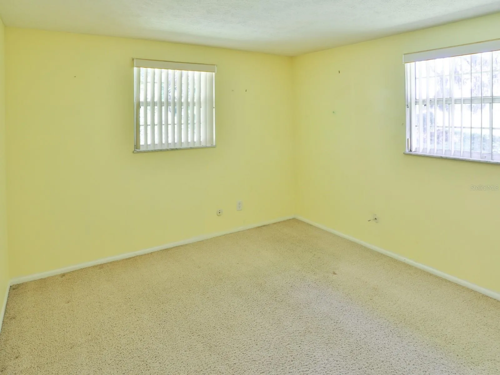 Bedroom with double closets.