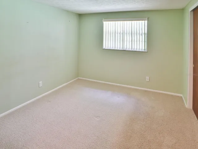 Bedroom with double closets.
