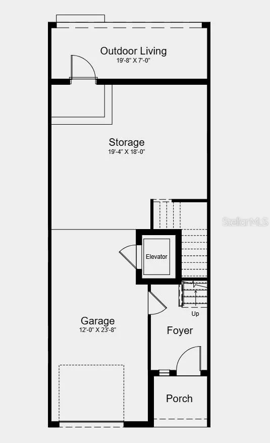 Lower Level Floor Plan - Additional Highlights Include: Caf&eacute; appliance package, quartz countertops, screened balcony and screened lanai