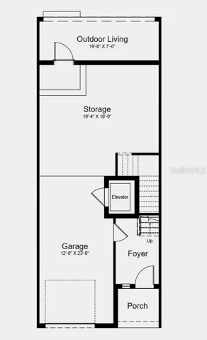 Lower Level Floor Plan - Additional Highlights Include: Caf&eacute; appliance package, quartz countertops, screened balcony and screened lanai