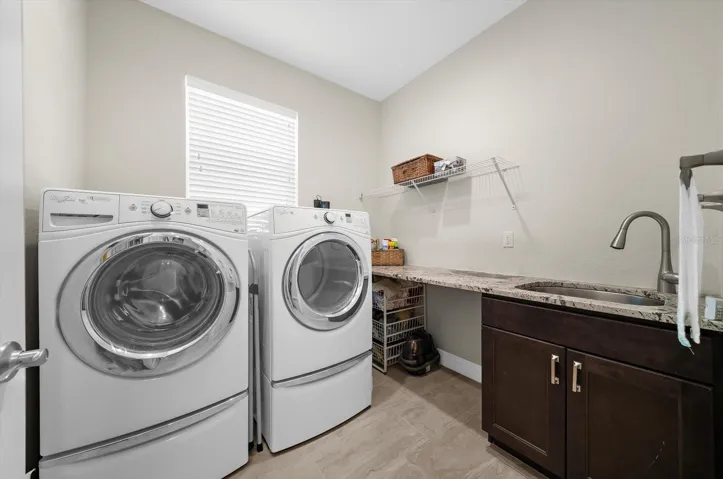 Generous Laundry Workspace!