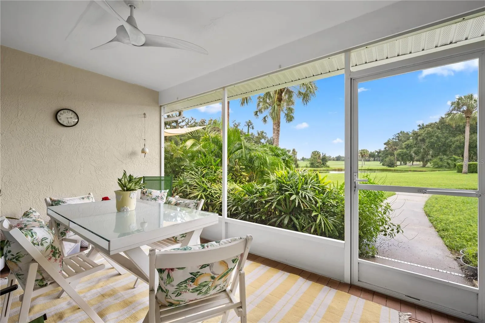 Rear screened porch