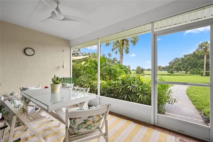Rear screened porch