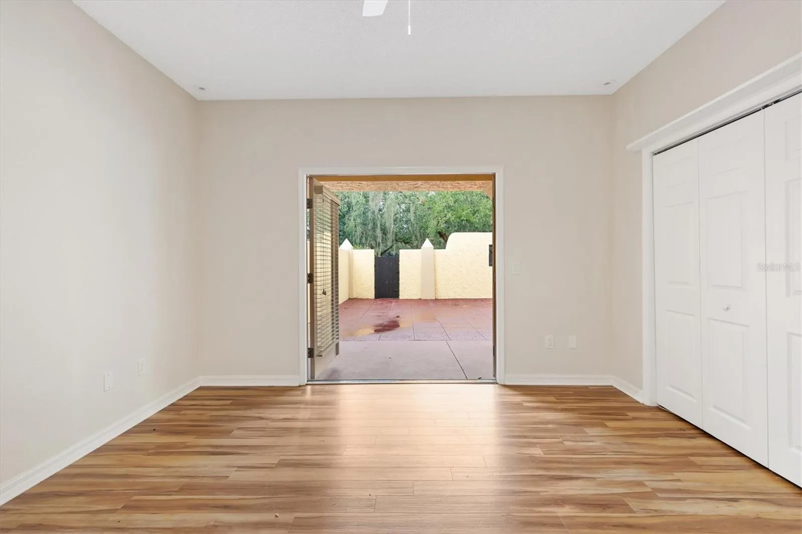 French Doors to Private Courtyard