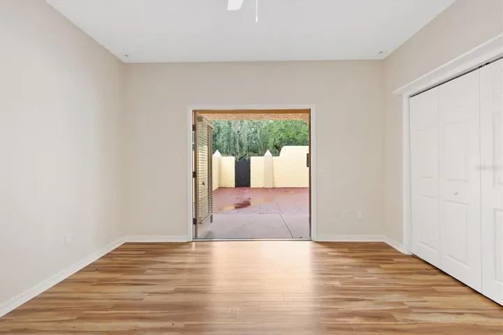 French Doors to Private Courtyard