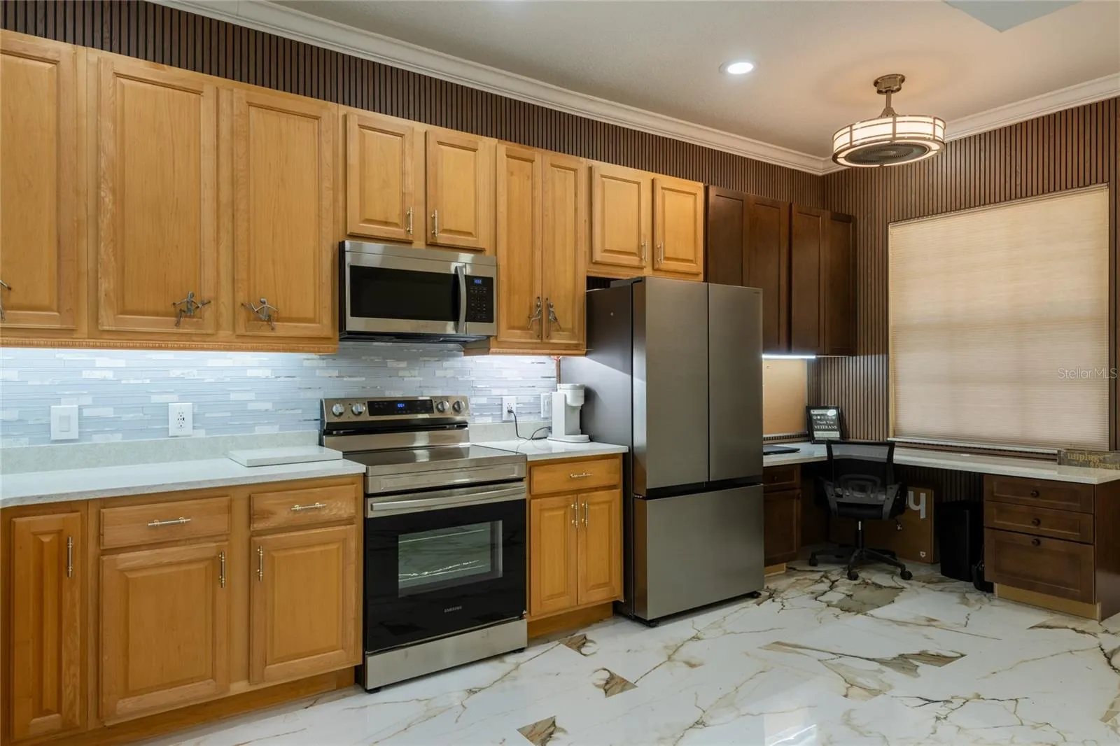 Another view of the large kitchen area.