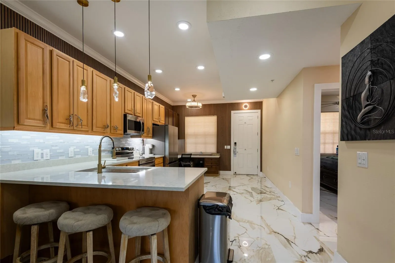 Eat at the kitchen counter.