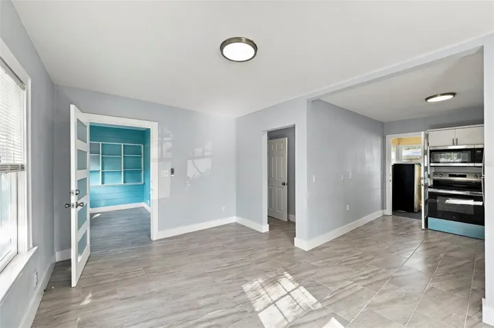 Front residence – open living and kitchen area