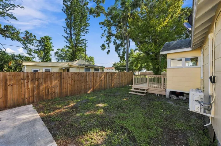 Front residence – rear and side exterior