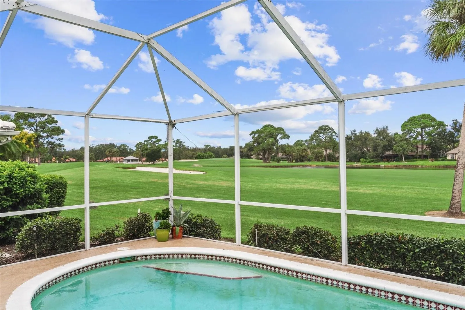 Pool overlooking Golf Course