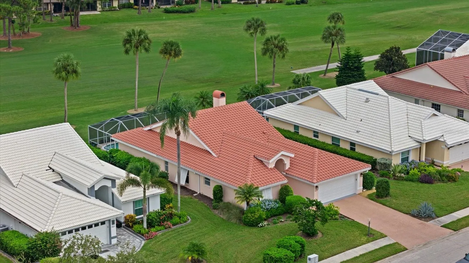 Home - Aerial view on Golf Course