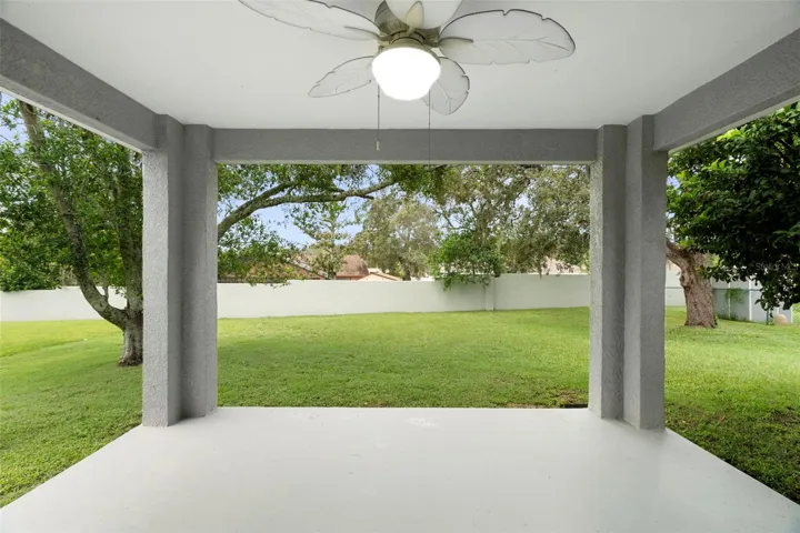 Covered back patio