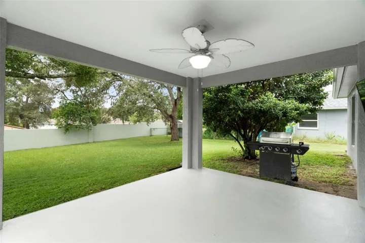 Covered back patio