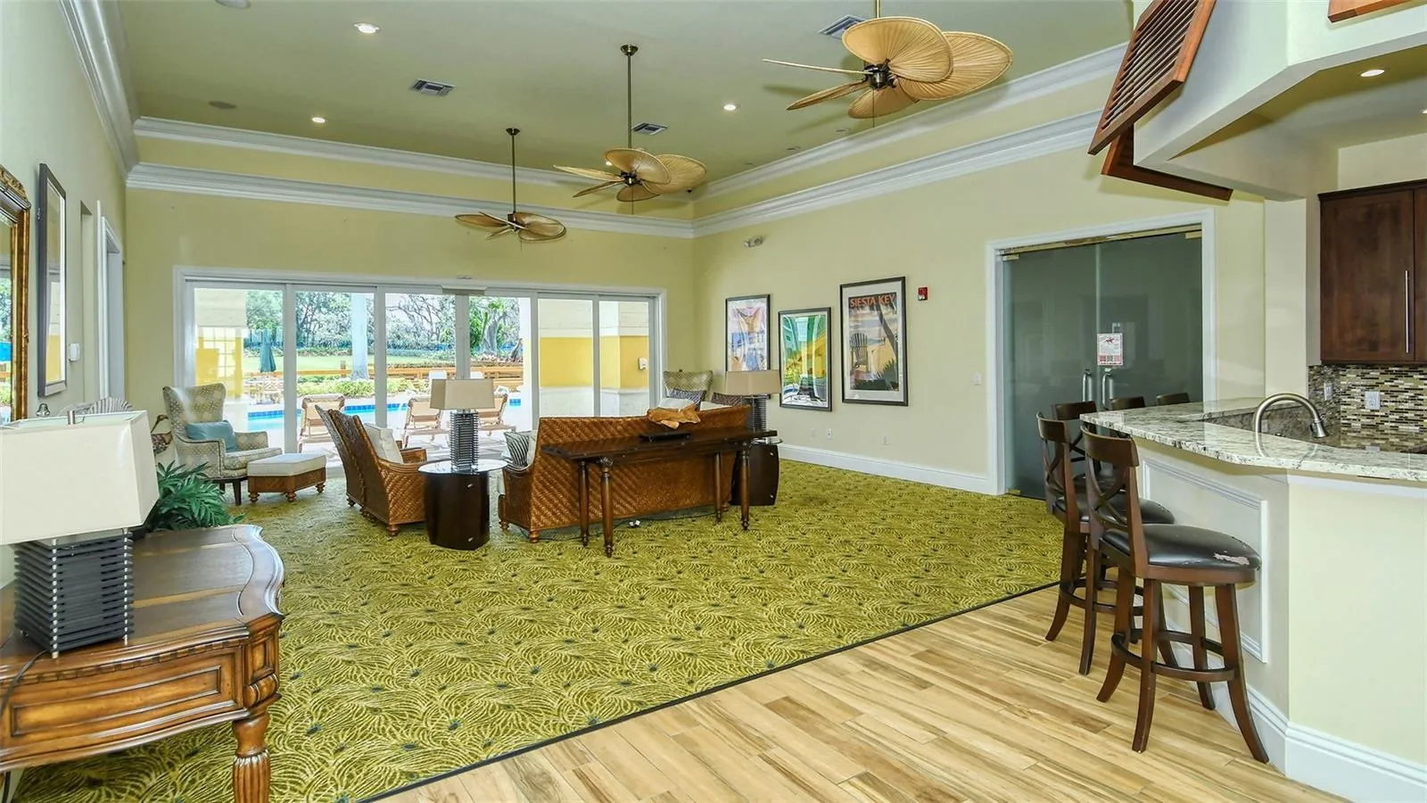 Inside clubhouse