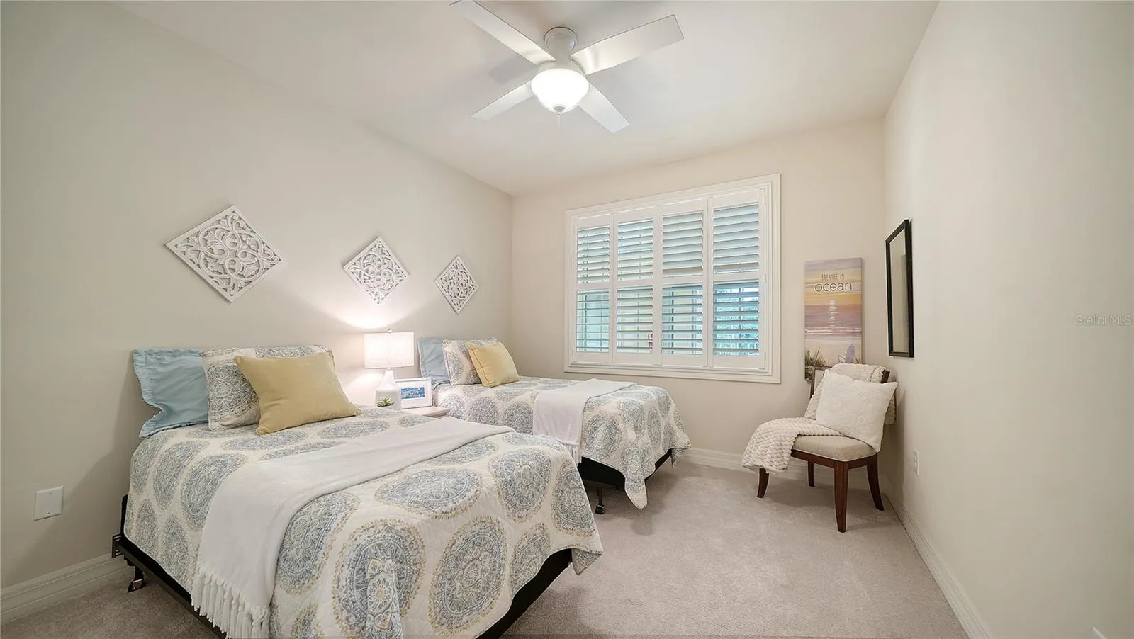 2nd bedroom with Plantation shutters