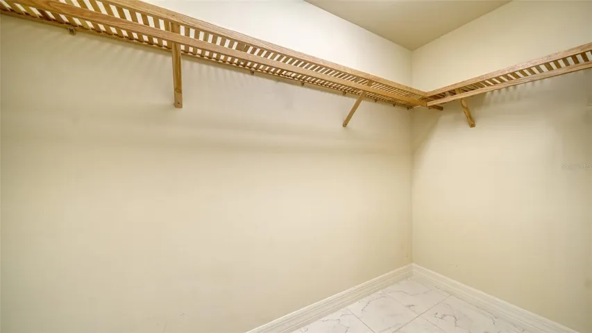 2 walk-in closets in the primary bedroom