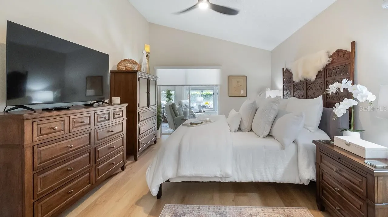 Primary Bed Room Overlooking Florida Room