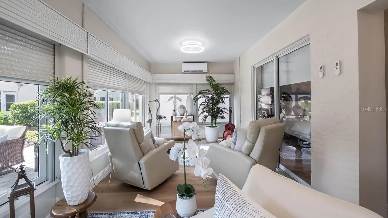 Large Florida Room With Storm Shutters