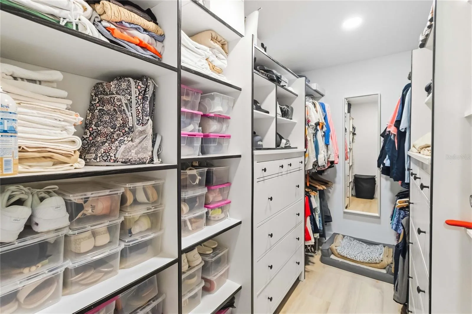 Walk-in closet with built -ins