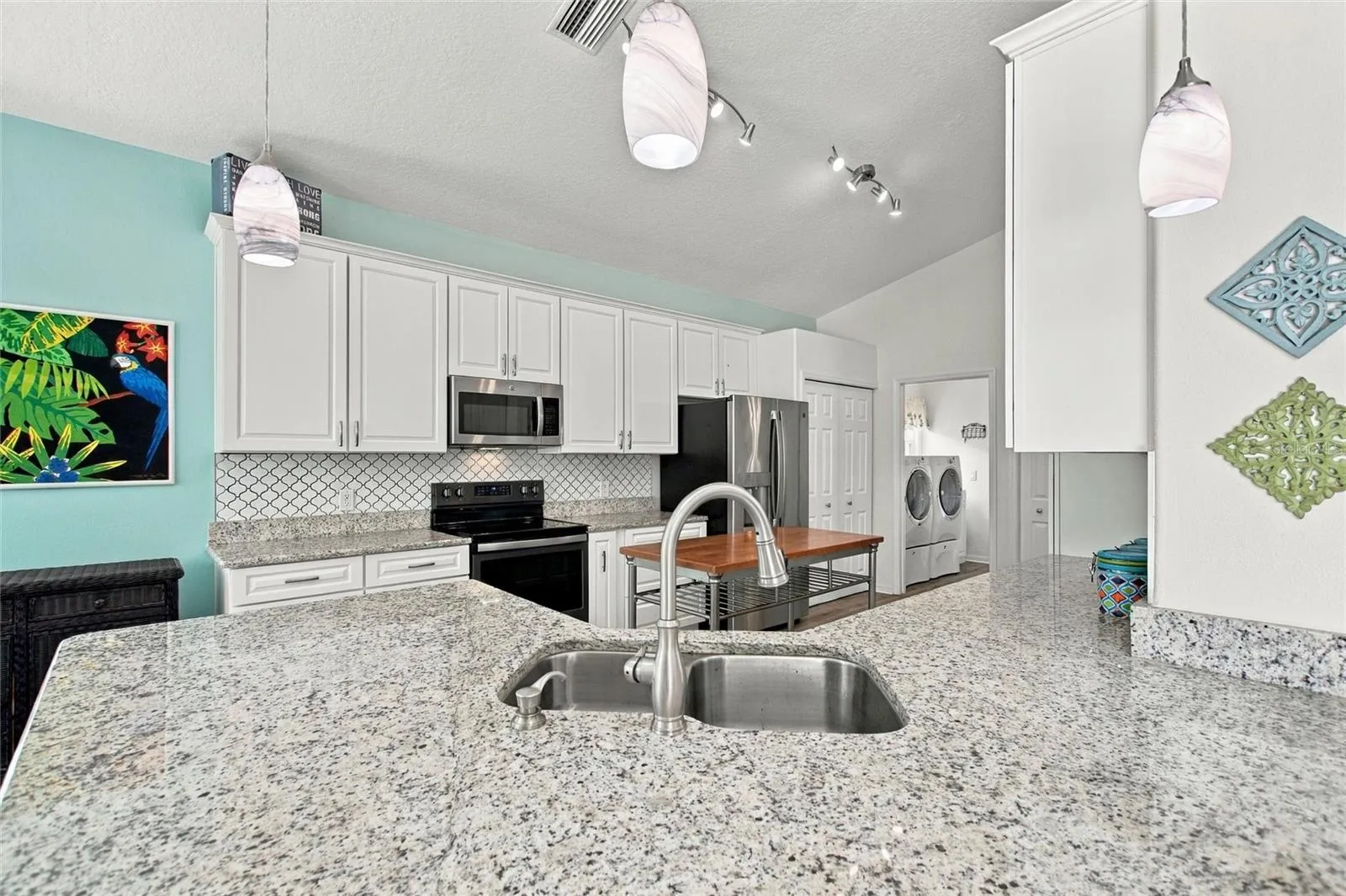 Remodeled kitchen with Granite countertops