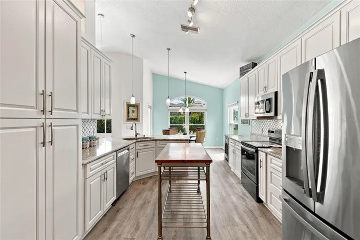 Stainless-steel appliances &amp; Granite countertops