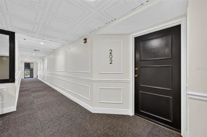 Hallway and Entryway to Unit #202