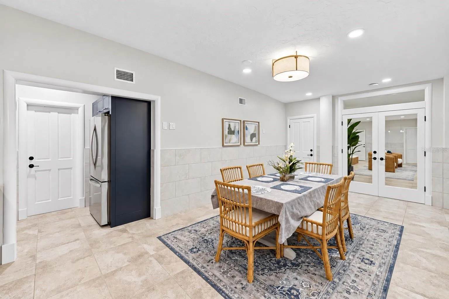 Ground level, private kitchen, three kitchens total in this home