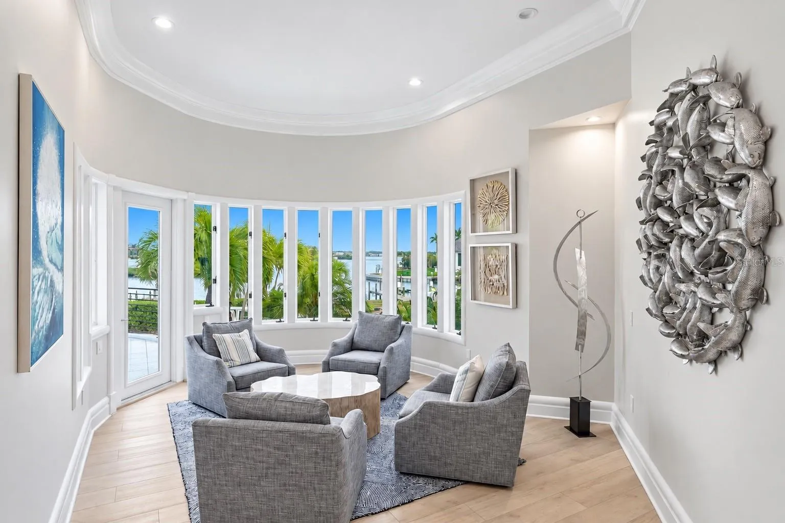 Water views, and access to the front balcony
