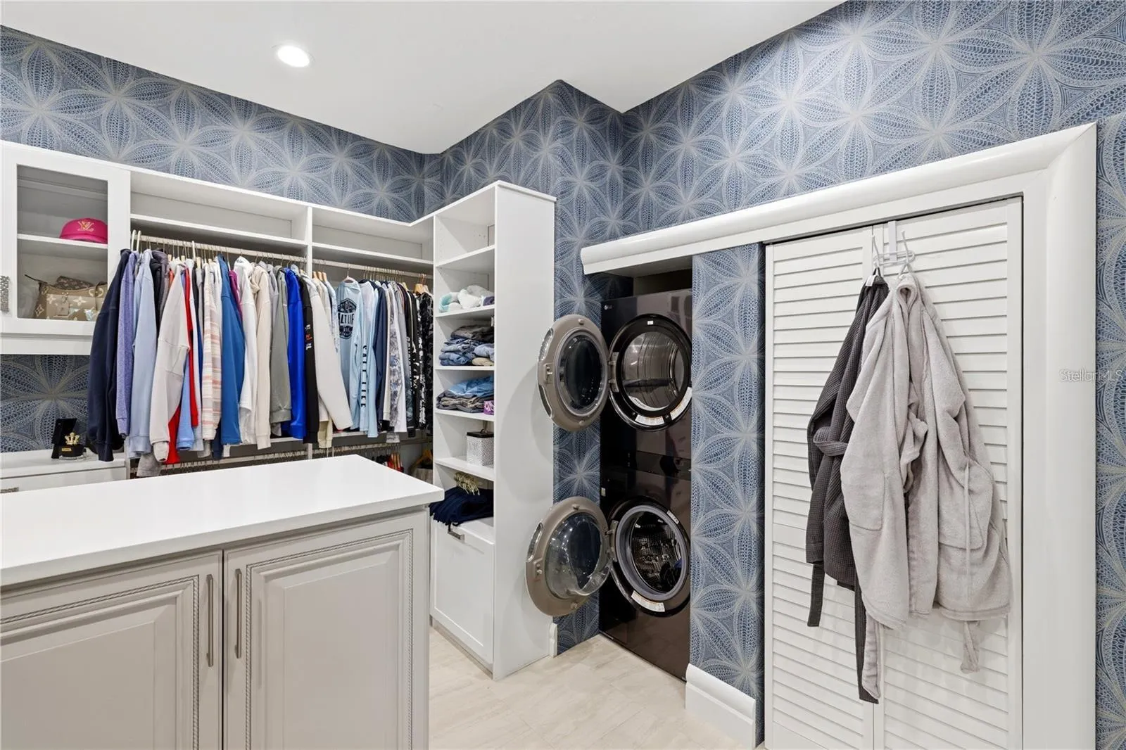 Primary closet