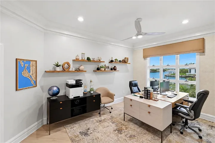 Office with water view