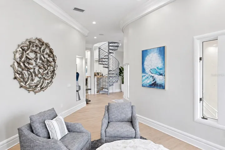 Water views, and access to the front balcony