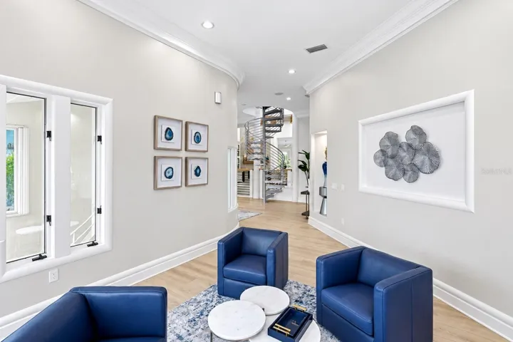 Water views, and access to the front balcony