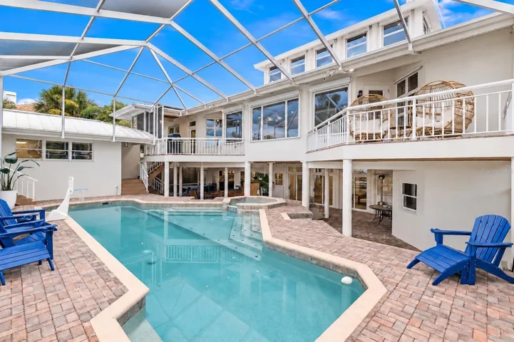 Caged in pool, patio, and balconies