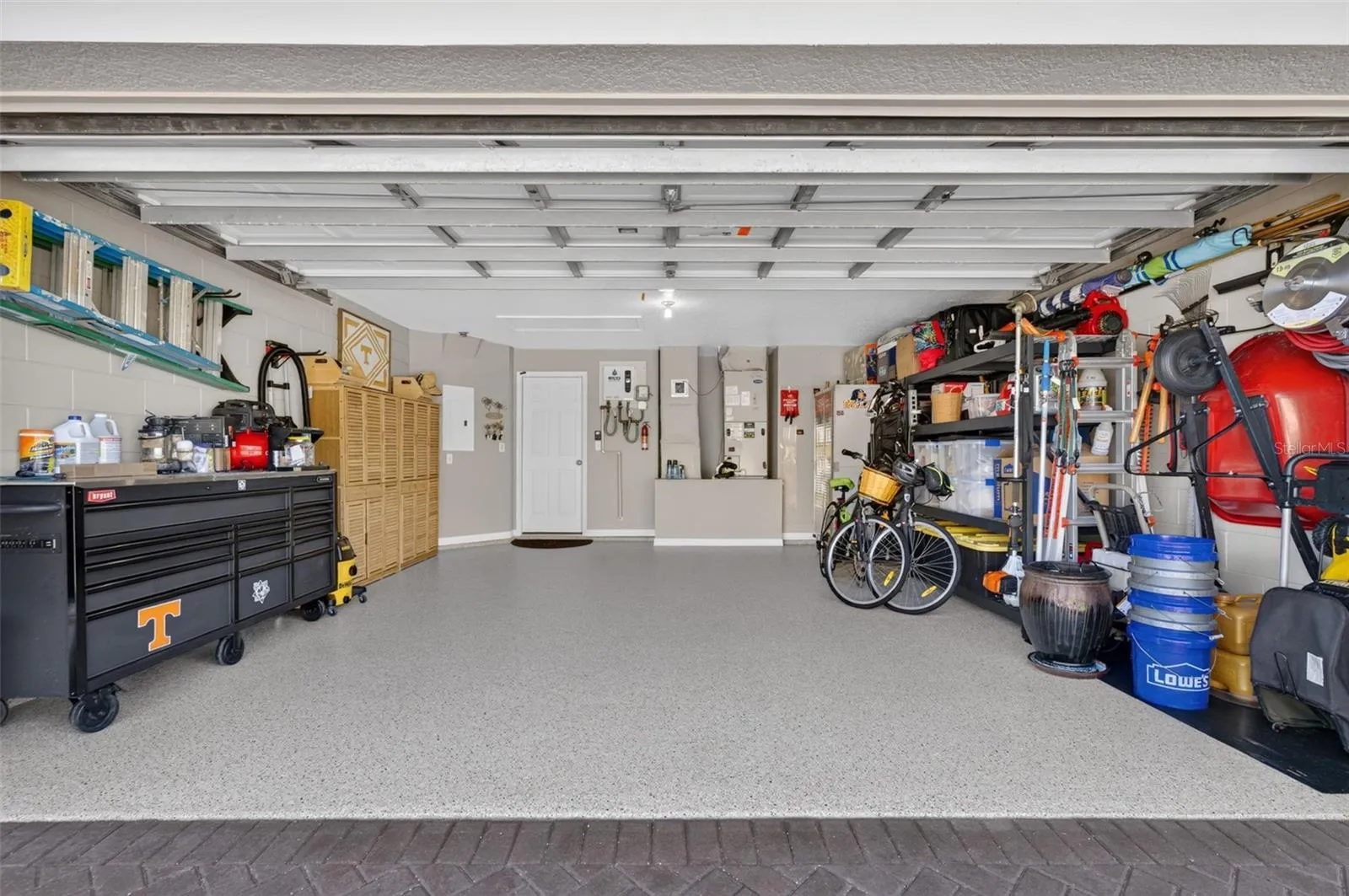 Garage with Epoxy Flooring