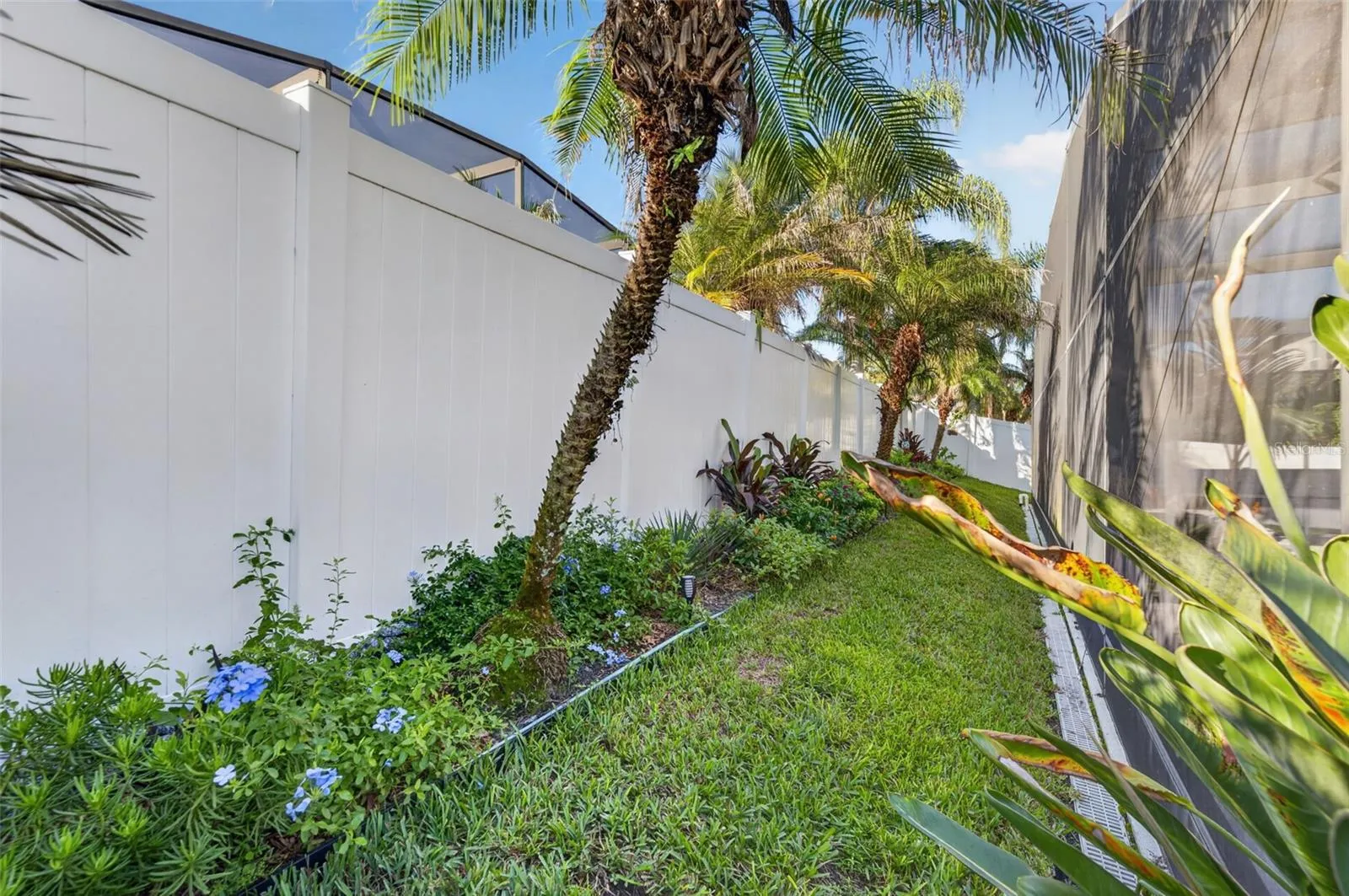 Fully enclosed with a vinyl fence
