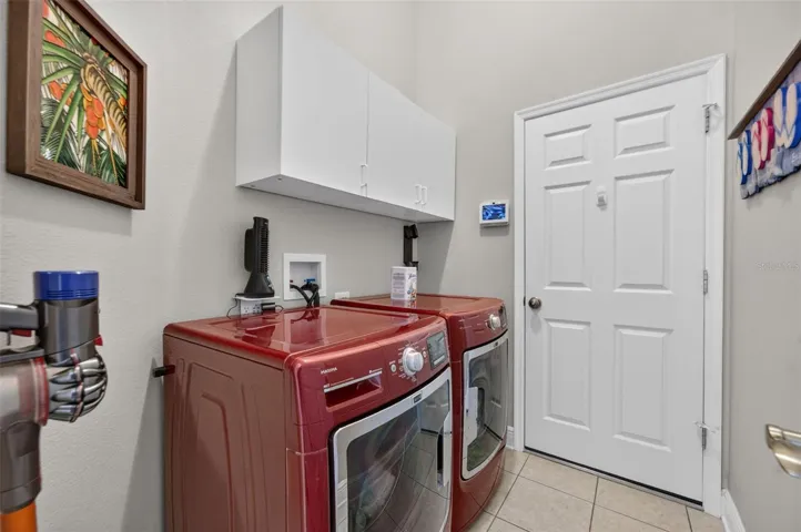 Inside laundry room