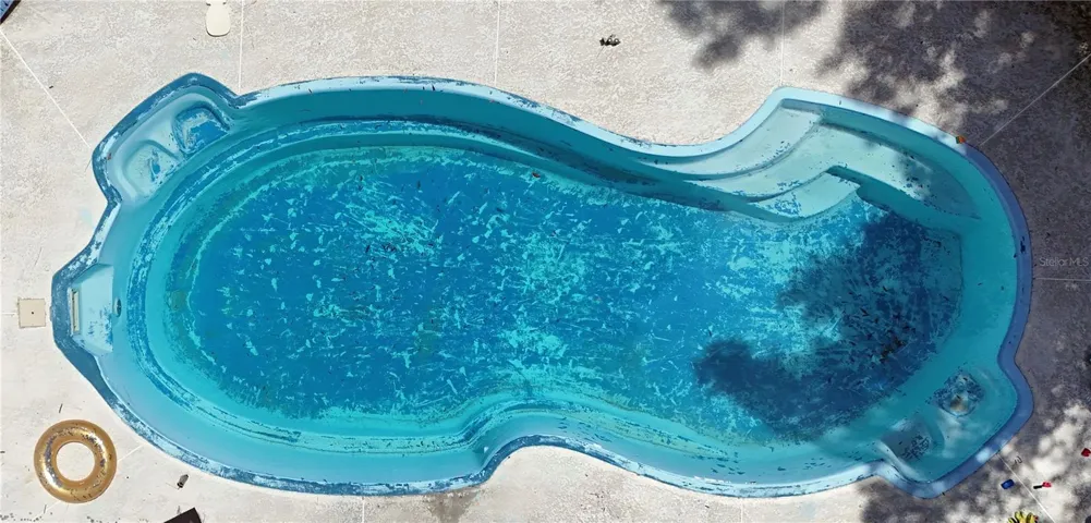 Top view of pool