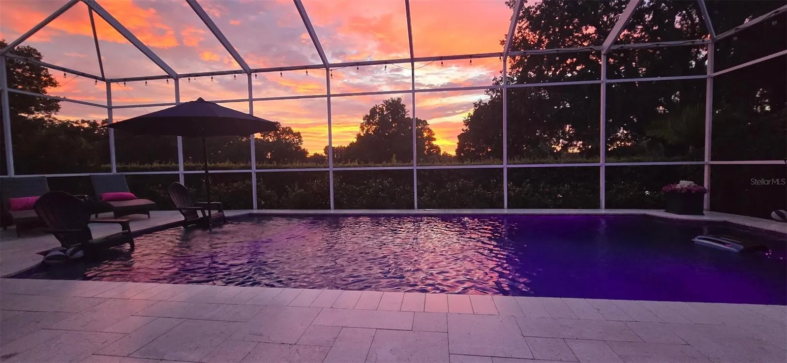 Evening Pool - Not AI