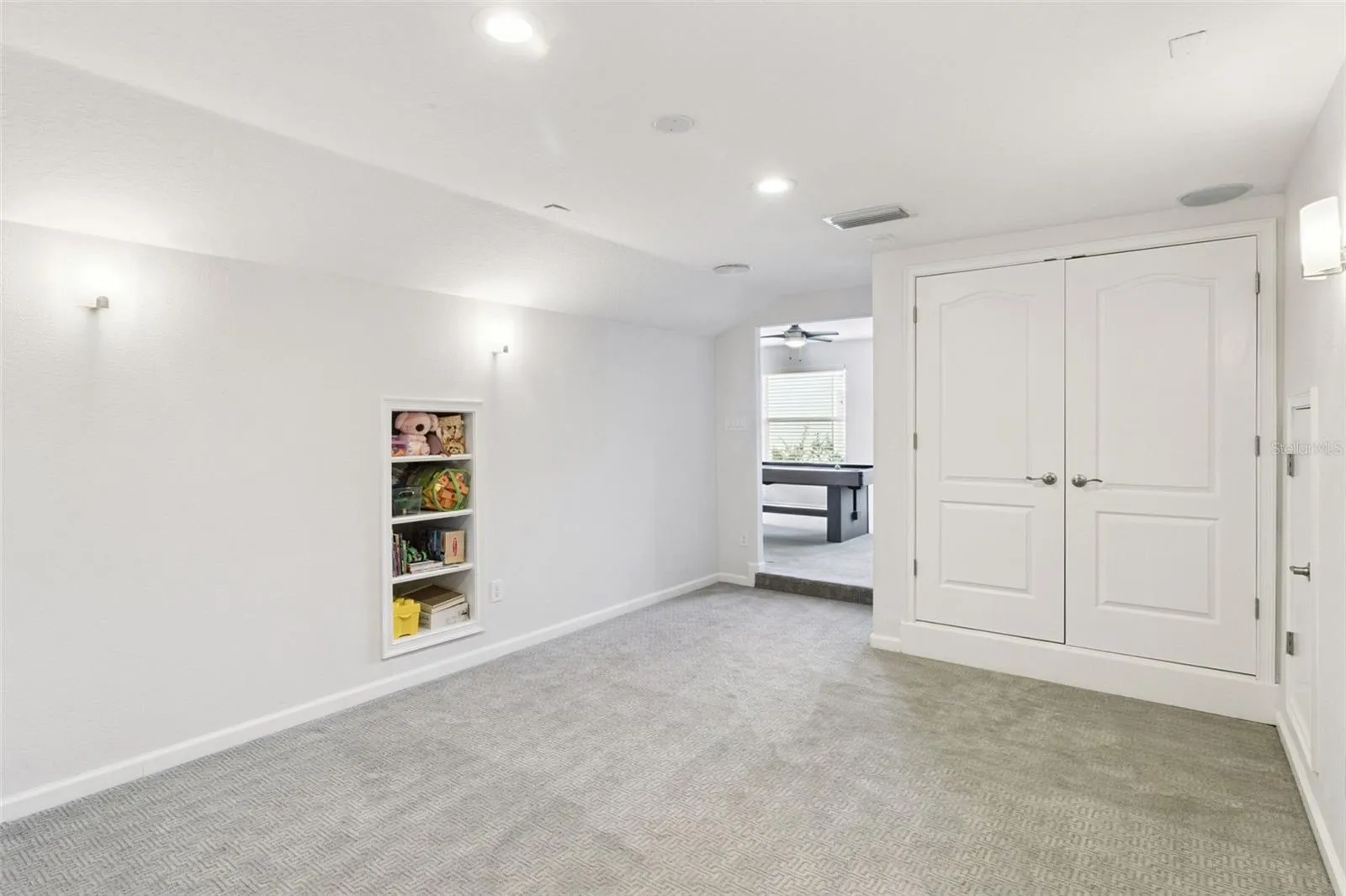 Second floor theater room