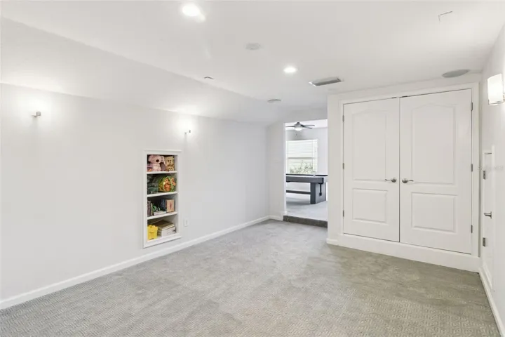 Second floor theater room