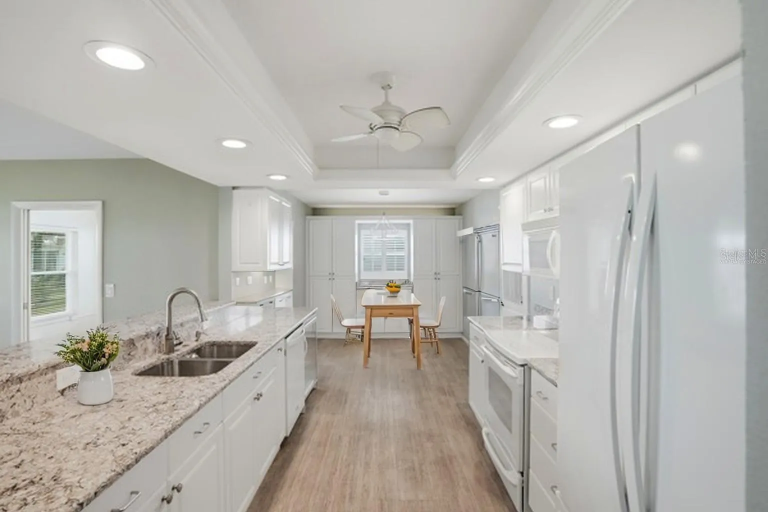 Elegant corian countertops.