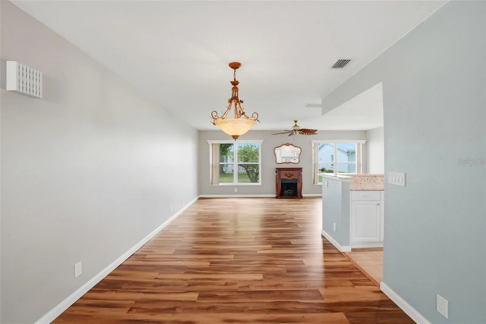Plenty of room for your dining room furniture.