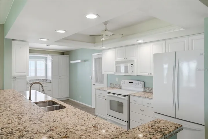 Seller used the same corian counters in the bathrooms as well.