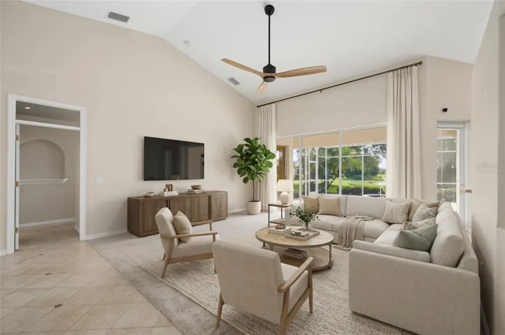 Great Room Virtually Staged