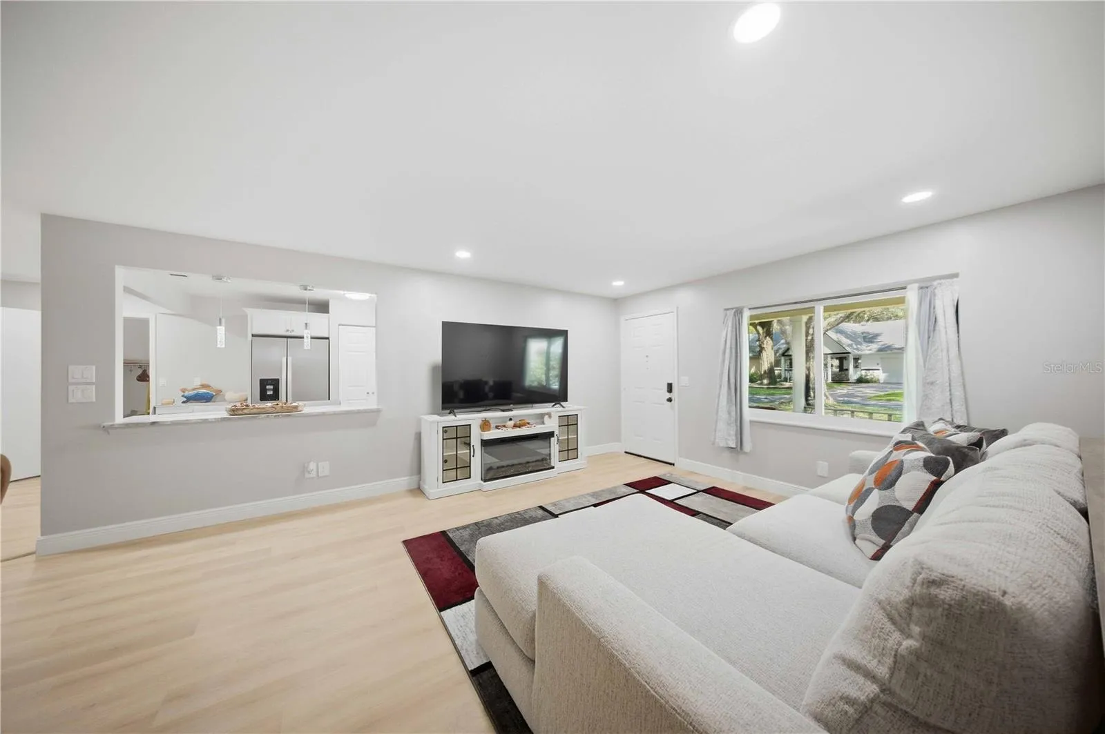 Light Filled Open Concept Living Room