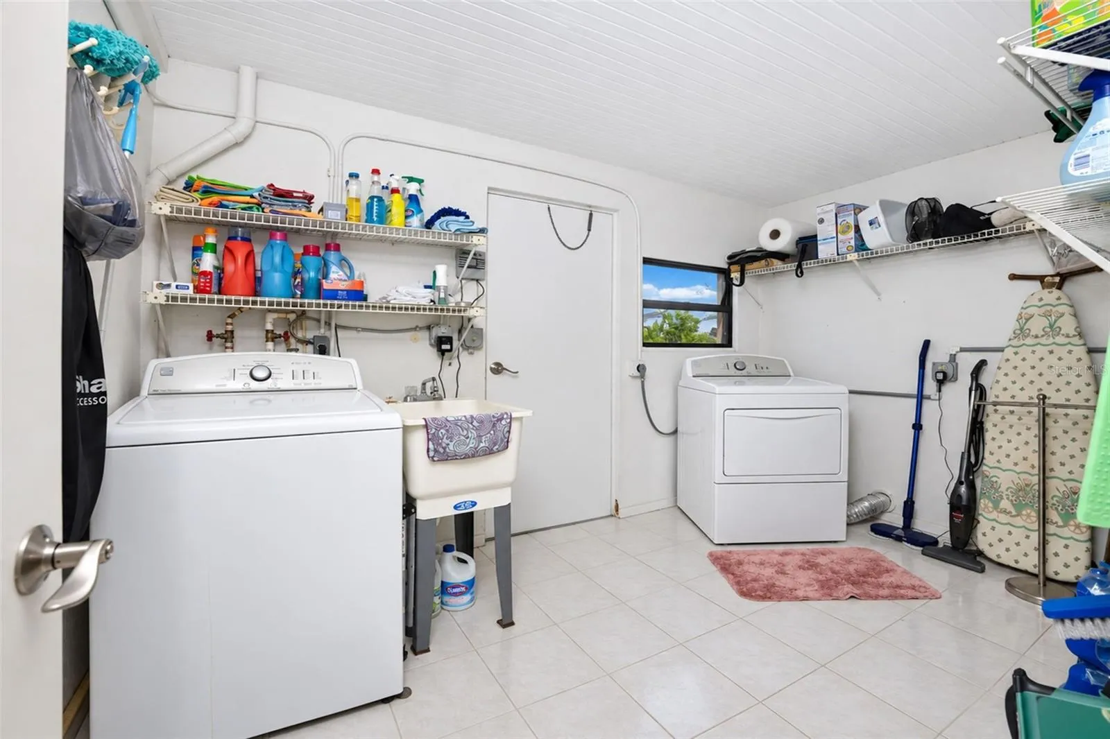 The large laundry room provides lots of extra storage!