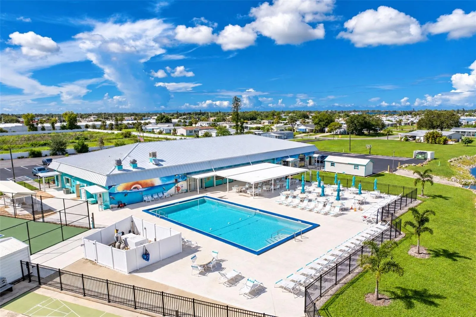 And of course, there's always the swimming pool to enjoy!