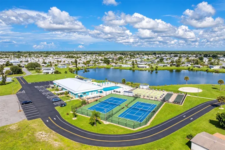 Two tennis/pickleball courts